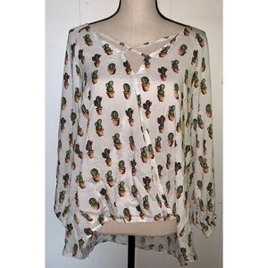 Long sleeve cactus shirt